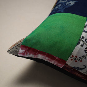 Multicolor - handcrafted cotton patchwork cushion cover 64