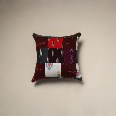 Multicolor - handcrafted cotton patchwork cushion cover 65