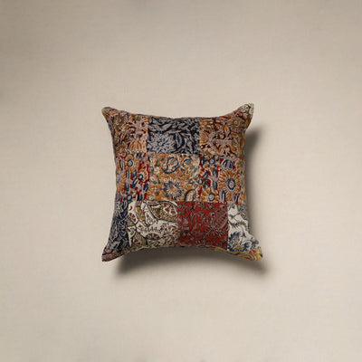 Multicolor - handcrafted cotton patchwork cushion cover 66