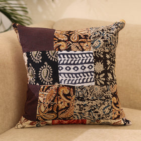 Buy Multicolor Handcrafted Cotton Patchwork Cushion Cover