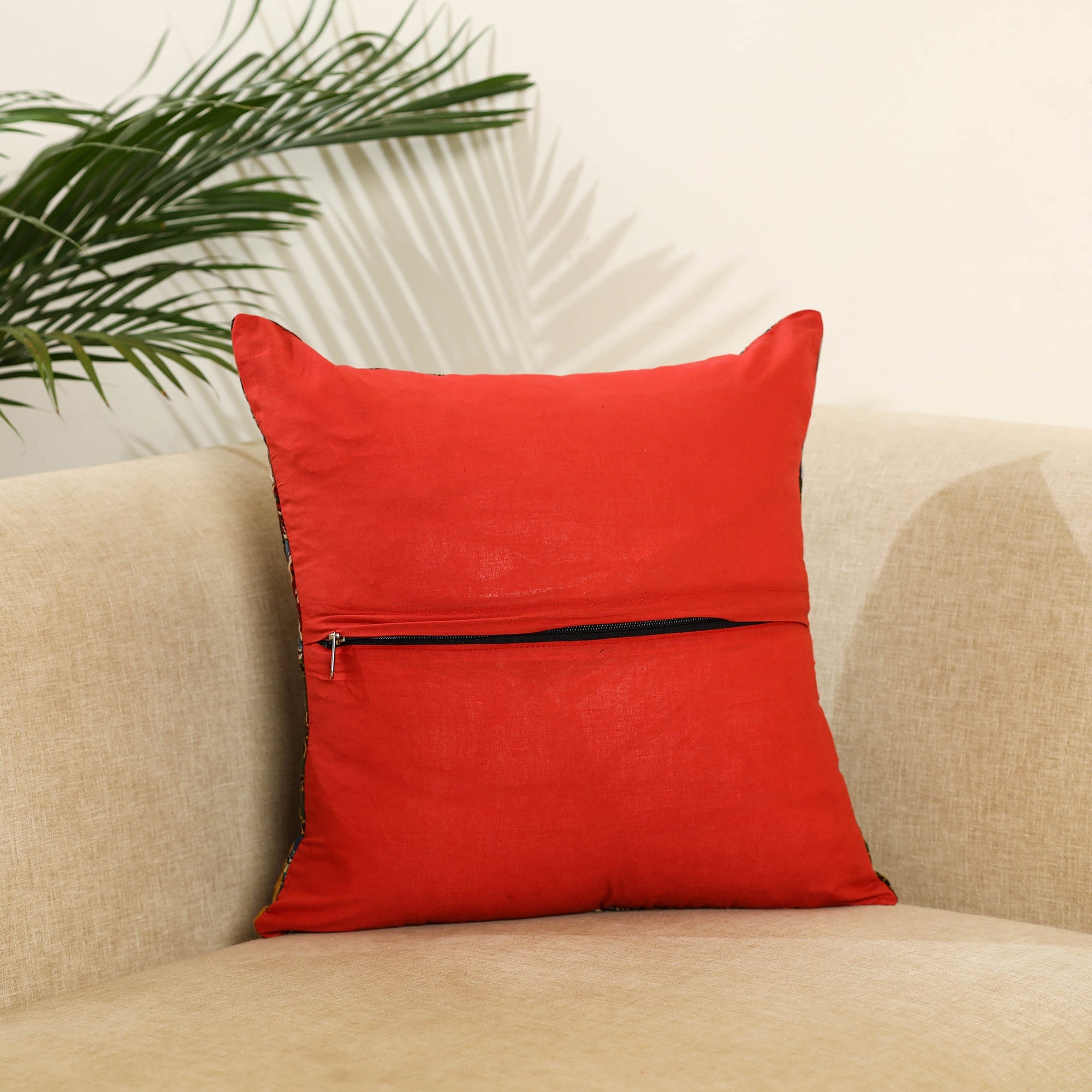  Multicolor Handcrafted Cotton Patchwork Cushion Cover