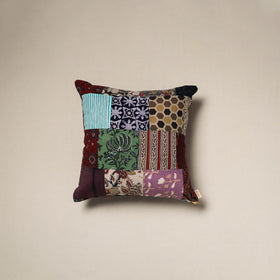 Handcrafted cotton patchwork cushion cover 67