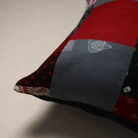 Multicolor - handcrafted cotton patchwork cushion cover 67