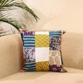 Buy Multicolor Handcrafted Cotton Patchwork Cushion Cover