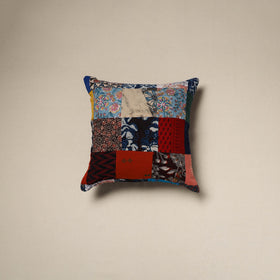 Handcrafted cotton patchwork cushion cover 68