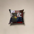 Multicolor - handcrafted cotton patchwork cushion cover 69