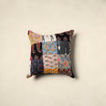 Multicolor Handcrafted Cotton Patchwork Cushion Cover