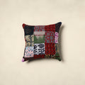 Multicolor - handcrafted cotton patchwork cushion cover 70