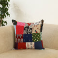  Multicolor Handcrafted Cotton Patchwork Cushion Cover