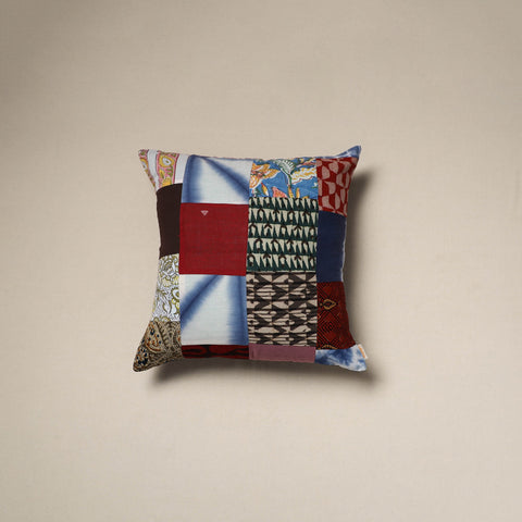 Handcrafted cotton patchwork cushion cover 71