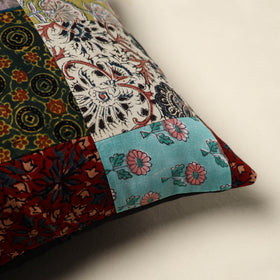 Multicolor - handcrafted cotton patchwork cushion cover 71