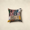 Multicolor - handcrafted cotton patchwork cushion cover 73