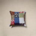 Multicolor - handcrafted cotton patchwork cushion cover 73