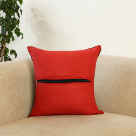 Multicolor - handcrafted cotton patchwork cushion cover 73