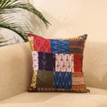Buy Multicolor Handcrafted Cotton Patchwork Cushion Cover