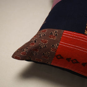 Handcrafted cotton patchwork cushion cover 73