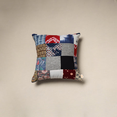 Handcrafted cotton patchwork cushion cover 75
