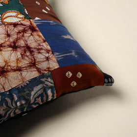Multicolor Handcrafted Cotton Patchwork Cushion Cover