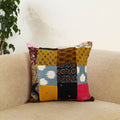  Multicolor Handcrafted Cotton Patchwork Cushion Cover