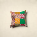 Multicolor Handcrafted Cotton Patchwork Cushion Cover