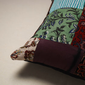 Handcrafted cotton patchwork cushion cover 77