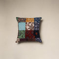 Handcrafted cotton patchwork cushion cover 77