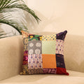 Buy Multicolor Handcrafted Cotton Patchwork Cushion Cover