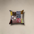 Multicolor - handcrafted cotton patchwork cushion cover 79