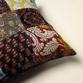 Multicolor Handcrafted Cotton Patchwork Cushion Cover