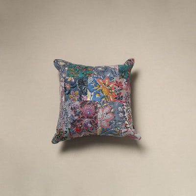 Multicolor - handcrafted cotton patchwork cushion cover 80