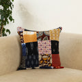  Multicolor Handcrafted Cotton Patchwork Cushion Cover