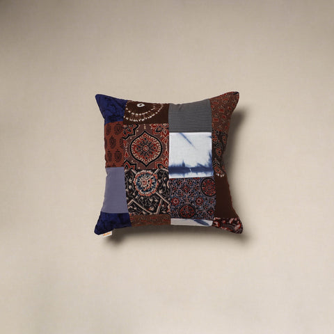 Handcrafted cotton patchwork cushion cover 81