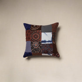 Handcrafted cotton patchwork cushion cover 81