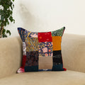  Multicolor Handcrafted Cotton Patchwork Cushion Cover