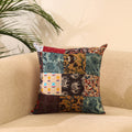 Buy Multicolor Handcrafted Cotton Patchwork Cushion Cover