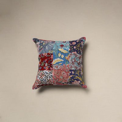 Multicolor - handcrafted cotton patchwork cushion cover 82