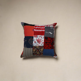 Handcrafted cotton patchwork cushion cover 83