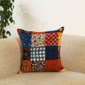  Multicolor Handcrafted Cotton Patchwork Cushion Cover