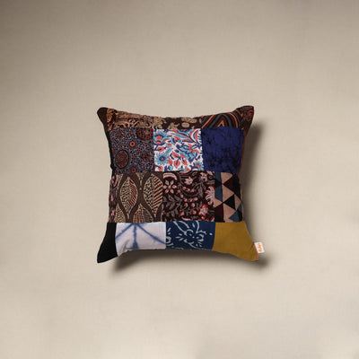 Handcrafted cotton patchwork cushion cover 84
