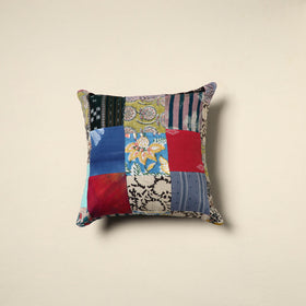 Multicolor Handcrafted Cotton Patchwork Cushion Cover