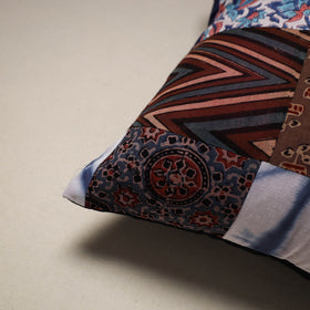 Handcrafted cotton patchwork cushion cover 85