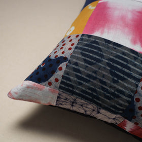 Handcrafted cotton patchwork cushion cover 86