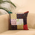 Buy Multicolor Handcrafted Cotton Patchwork Cushion Cover