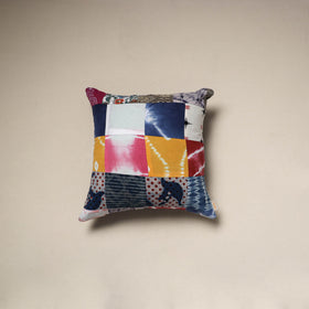 Handcrafted cotton patchwork cushion cover 86