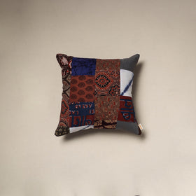 Handcrafted cotton patchwork cushion cover 87