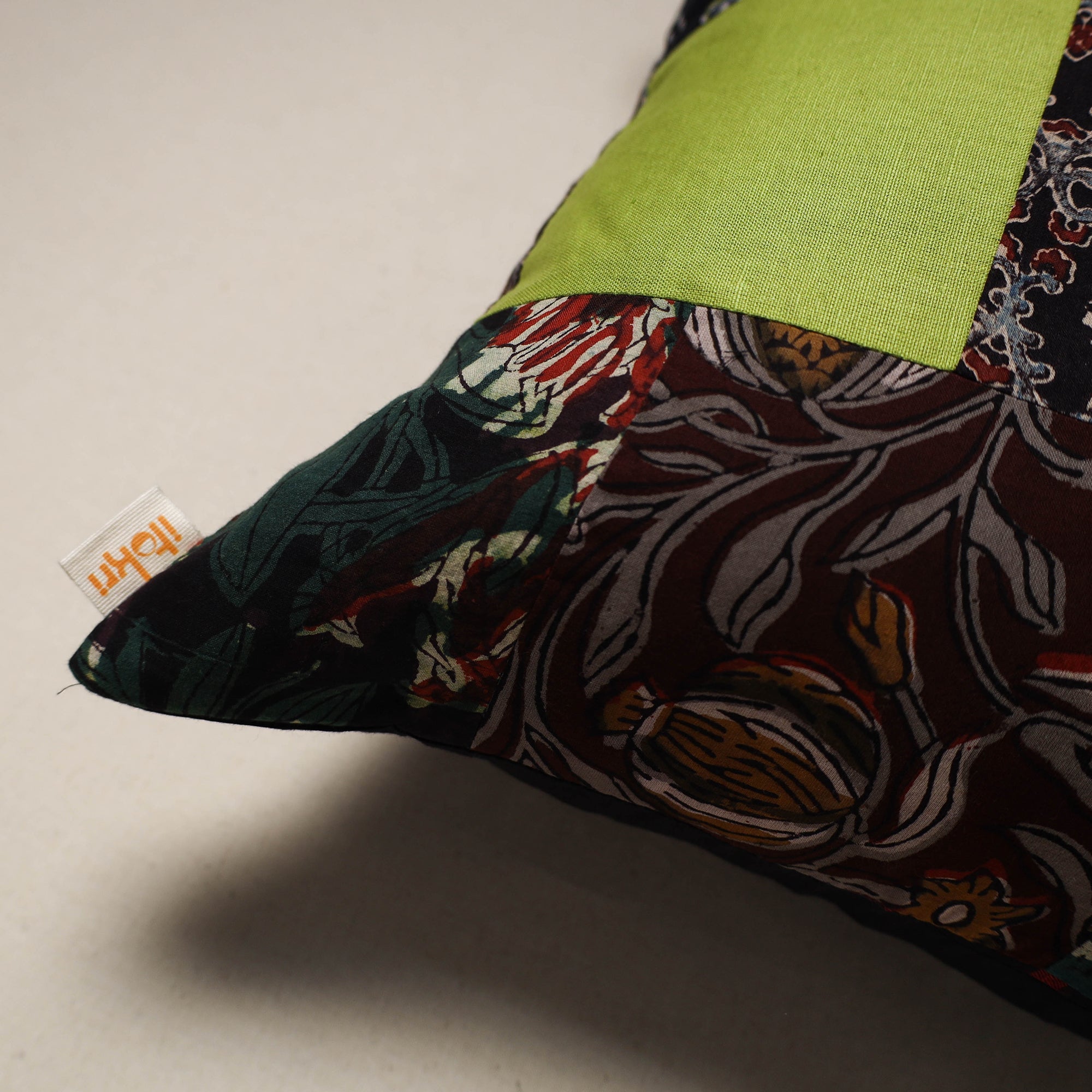 Handcrafted cotton patchwork cushion cover 88