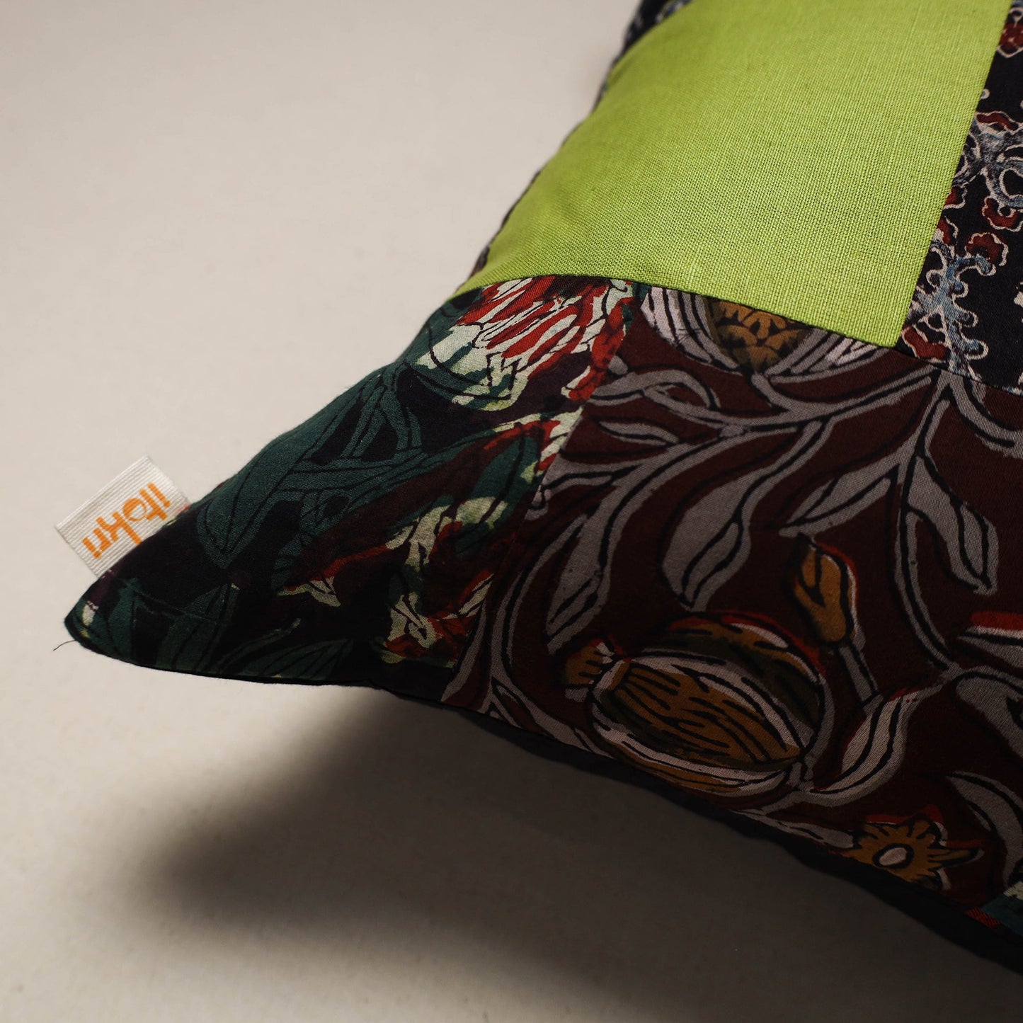 Handcrafted cotton patchwork cushion cover 88