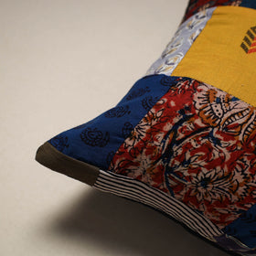 Handcrafted cotton patchwork cushion cover 89