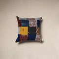 Handcrafted cotton patchwork cushion cover 89