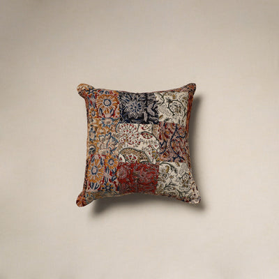 Multicolor - handcrafted cotton patchwork cushion cover 89